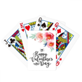 thumbnail image 1 of Happy Valentine Flowers Quote Poker Playing Card Tabletop Board Game, 1 of 4