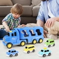 thumbnail image 2 of BESTSKY 7Pcs Engineering Truck Carrier Transport Trucks,4 Year Old Boy Birthday Gift,Car Toy,Color, 2 of 4