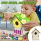 thumbnail image 1 of Xihbxyly Kit de Casa de Pájaros Diy, Juego de Manualidades de Madera Pintada a Mano, 12 Latas de Pintura de Colores, Sin Clavos Ni Pegamento, Regalo Divertido y Creativo, Fácil de Montar, Decoración, 1 of 7
