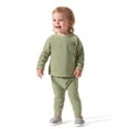 thumbnail image 3 of Modern Moments by Gerber Baby Boy or Girl Gender Neutral Long Sleeve Velour Top & Pant, 2-Piece Outfit Set, Sizes 0/3-24 Months, 3 of 14