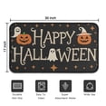 thumbnail image 5 of Happy Halloween Pumpkin Non Slip Washable Door Mat Pumpkin Spooky Doormat Retro Outdoor Inside Floor Rugs Crystal Velvet 30x17 Inches, 5 of 7