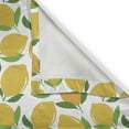 thumbnail image 4 of Ambesonne Lemons Valance Pack of 2, Energetic Colors Citrus Art, 54"X12", Earth Yellow White Green, 4 of 5