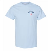 Michelob Ultra Golfing Blue Colorway Front and Back Print T-Shirt-Medium