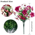 thumbnail image 4 of Anewi Artificial Flowers for Outdoors, UV Resistant Fake Petunias for Front Door Porch, Realistic Faux Silk Plant Decor for Outside Planter, 1 Bundle, 4 of 10
