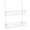 White, variant on mDesign Extra Wide Stainless Steel 2-Tier Bathroom Shower Over Door Caddy, Black