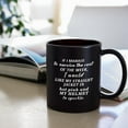 thumbnail image 3 of Funny Black Coffee Mug, Black 11 Ounces Funny Ceramic Coffee Mug, Cubicle Decor or Desk Decorations Accessories Women Gift Home Decorations, Funny Gift for Holidays Birthday, 3 of 5
