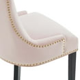 thumbnail image 5 of Modway Marquis 20.5" Velvet Dining Side Chairs in Gray/Black (Set of 2), 5 of 7