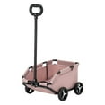 thumbnail image 1 of Carrito para Mascotas Pequeño Jinwen para Exteriores Liviano con Ruedas Rosa, 1 of 8