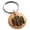 Rose, variant on Stainless Steel Letter N Initial 3D Cube Box Monogram Engraved Small Medallion Circle Charm Keychain Keyring
