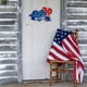 thumbnail image 4 of Wall Decor Red White And Blue Wreath Flag Hanging Sign Independence Day Decorative Door Porch, 4 of 7