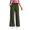Army Green, variant on LEBONYARD Womens Pants Plus Size Clerance Elastic Waist,Women Solid Color Elastic Waist Sports Casual Pants with Side Pockets Wine S