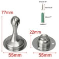 thumbnail image 2 of Uxcell 55 mm Soft Catch Non-noise Magnetic Home Doorstop Protector Stainless Steel 1 Pcs Silver Tone, 2 of 7