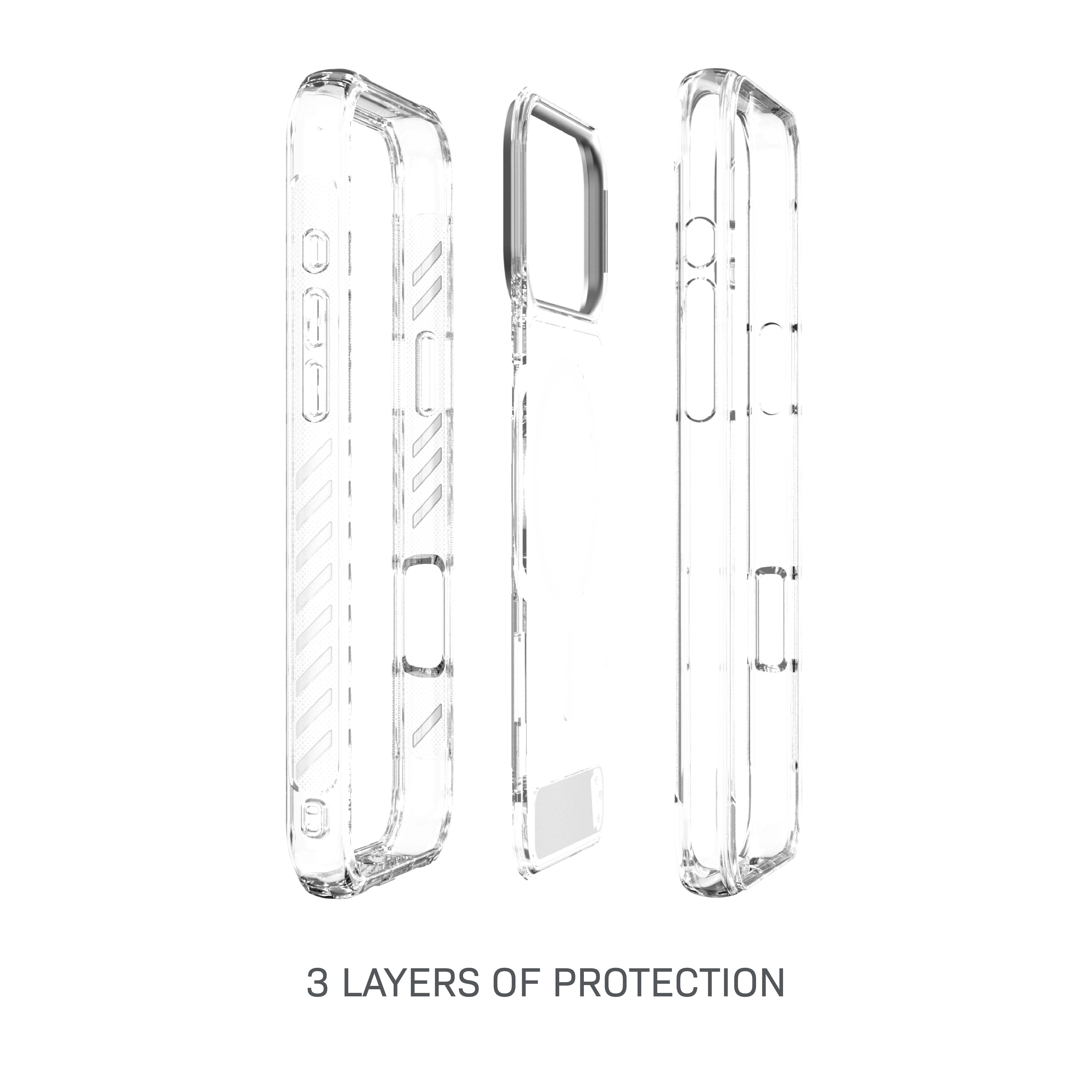 Body Glove Rugged Phone Case with Kickstand for iPhone 18 Pro Max / 17 Pro Max, MagSafe Compatible - Clear