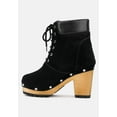 thumbnail image 4 of MAAYA Black Handcrafted Collared Suede Boot, 4 of 7