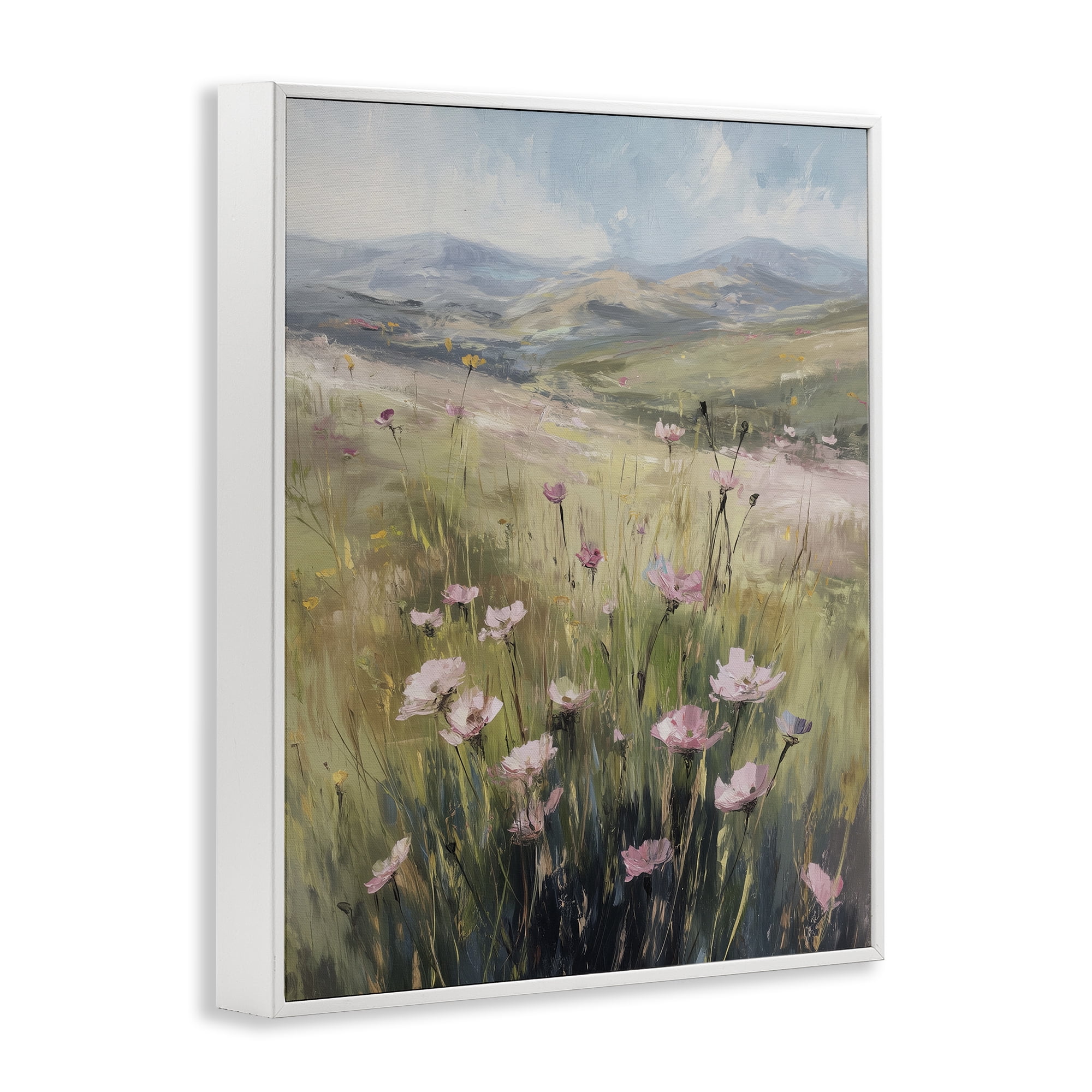 Stupell Industries Wild Shrubs in Pasture White Framed Giclee Art, design by Svetlana Aleynikova