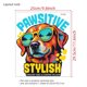 thumbnail image 4 of Adhesivo de pared Pawsitive Stylish Dog Coloridas Gafas de Sol de PVC, 4 of 4