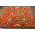 thumbnail image 2 of Hauteloom Frederica Wool Living Room, Bedroom Area Rug - Traditional - Rust, Sky Blue, Olive - 2' x 3', 2 of 7