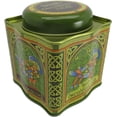 thumbnail image 3 of Irish Breakfast Tea - Celtic Peacock Irish Weave Designed Tin Green, 3 of 5