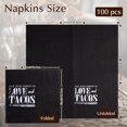 thumbnail image 2 of HornPro Black Disposable Napkin, 1 count, Cocktail, Paper, 2 of 6