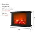 thumbnail image 2 of Fireplace Lanterns Decorative Flameless Portable Led Lantern Battery Operated and USB Operated 6 Hours Timer Included Indoor/Outdoor( No Heater Function Black Rectangle Size:11x4.7x8 Inch), 2 of 4