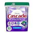 thumbnail image 1 of Cascade Platinum Plus Dishwasher Pods, Dishwasher Detergent, Dish Detergent Soap, Fresh 63CT, 1 of 8