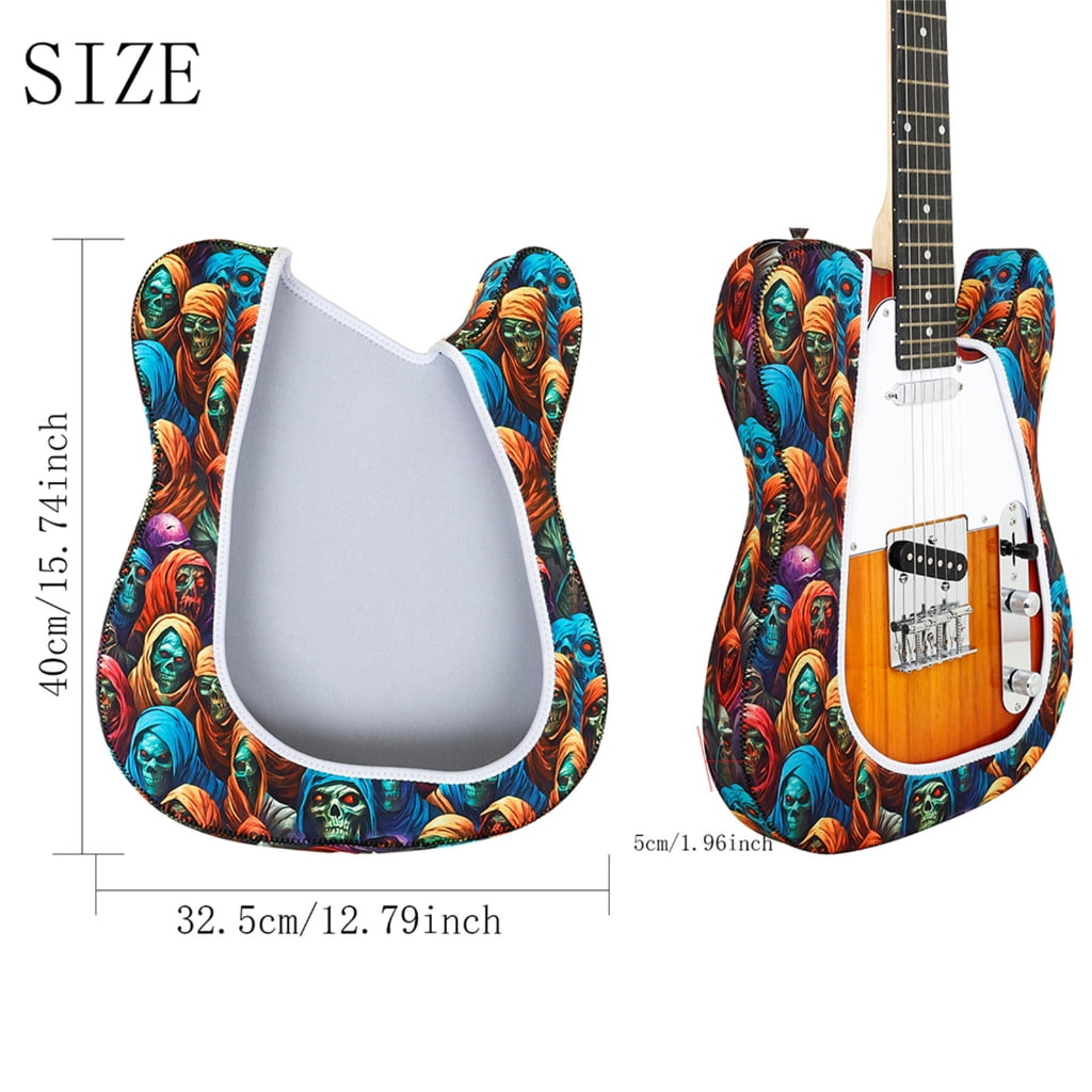 Electric Guitar Protection Guitar Dust Cover Print Guitar Shell Case Dust Cover