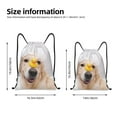 thumbnail image 2 of Disketp The Dog Is Sitting In A Bubble Bath Drawstring Backpack Drawstring Gym Bags Draw String Bags for Sports, Gym, Travel, Swimming, Beach-Small, 2 of 6