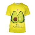 thumbnail image 2 of Summer 3D Printing Fruit Avocado T Shirt Vitellaria Paradoxa C.F.Gaertn. Graphic Tee Shirts Men Fashion Funny T Shirts Clothing, 2 of 5