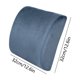 thumbnail image 3 of Almohada lumbar de espuma viscoelástica para silla de oficina y asiento de coche - Cojín de algodón gris 35x35x10cm, soporte ergonómico para la espalda en casa y viajes, 3 of 6