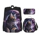 thumbnail image 1 of Fotbe Purple Moon Cat Set Escolar 3 en 1 para Niños - Mochila Duradera con Lonchera Aislante y Estuche para Lápices - Mochila Escolar para Niños y Niñas, 1 of 7