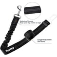 thumbnail image 2 of Set Of 2 Car Seat Belts For Dogs, With Shock Absorption And Adjustable Elastic Carabiner For Dogs Upper Safety Harness For All Dogs And Cats, 2 of 5