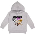 thumbnail image 2 of Inktastic Soccer Girl Toddler Hoodie, 2 of 4