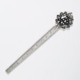 thumbnail image 5 of Black and White Easter Book Accessories: Vintage Silver Lace-Edged Bookmark - a Gift for Readers and Book Lovers, 5 of 5