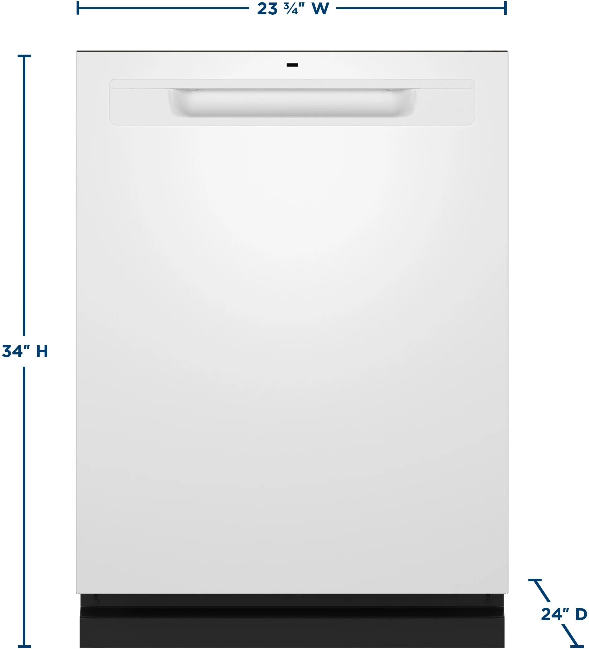 GE Top Control with Stainless Steel Interior Dishwasher with Sanitize Cycle GDP670SGVWW