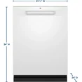 thumbnail image 2 of GE Top Control with Stainless Steel Interior Dishwasher with Sanitize Cycle GDP670SGVWW, 2 of 4
