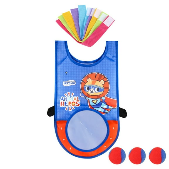 lanema Throwing Balls Game Set Includes Sticky Vests 3 Balls 5 Colorful Ribbon