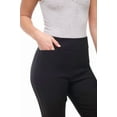 thumbnail image 4 of Rekkuna Women's Pull-On Stretchy Comfort Straight Leg Pant with Hidden Pocket (Medium, Black), 4 of 7