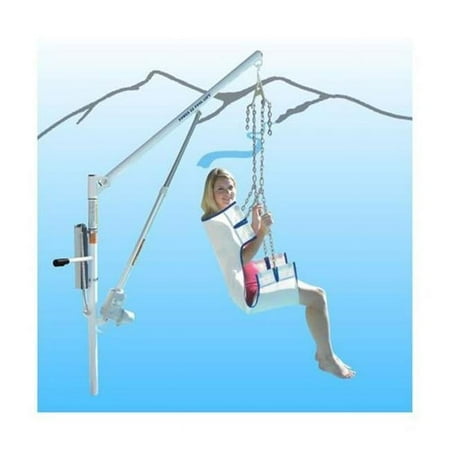 SMT Health Systems F-PEZPL2 Power EZ-2 Lift with Square Tube - No Anchor, White - 400 lbs Capacity