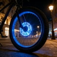 thumbnail image 2 of TIELUTT LED Cycling Wheel Hub Light For Night Riding LED Bike Wheel Light Tire Lights Bike Wheels Lights Road Bike Front Light Street Bikes for Men Bike Rear Rack Rechargeable Rear Bike Light, 2 of 4