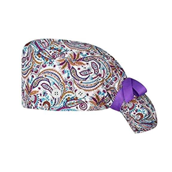 Clothing 2025 Yajing Baseball Caps Men Scrub Hat with Buttons with Sweatband Mens Bouffant and for Womens Cap Baseball Caps One Size Multi-Color