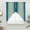 Turquoise, khaki, variant on Dark Burnt Orange Ombre Swag Curtains for Kitchen/Bedroom/Living Room, Modern Grey Gradient Farmhouse Art Scalloped Curtains 63 Inch Long, Window Swag Topper Curtains Valances 2 Panels Set 36"x63"