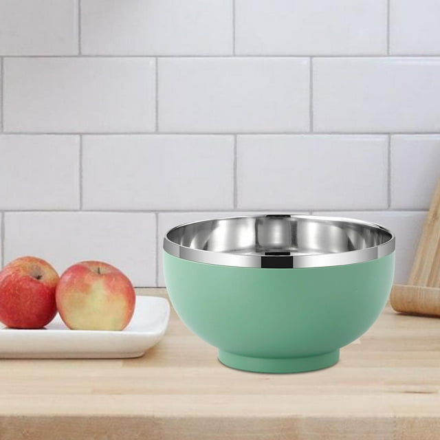 Tazón de ramen perfecl Tazón para servir Tazón de cereales Contenedor duradero Tazón para hornear ensalada Tazón de sopa verde