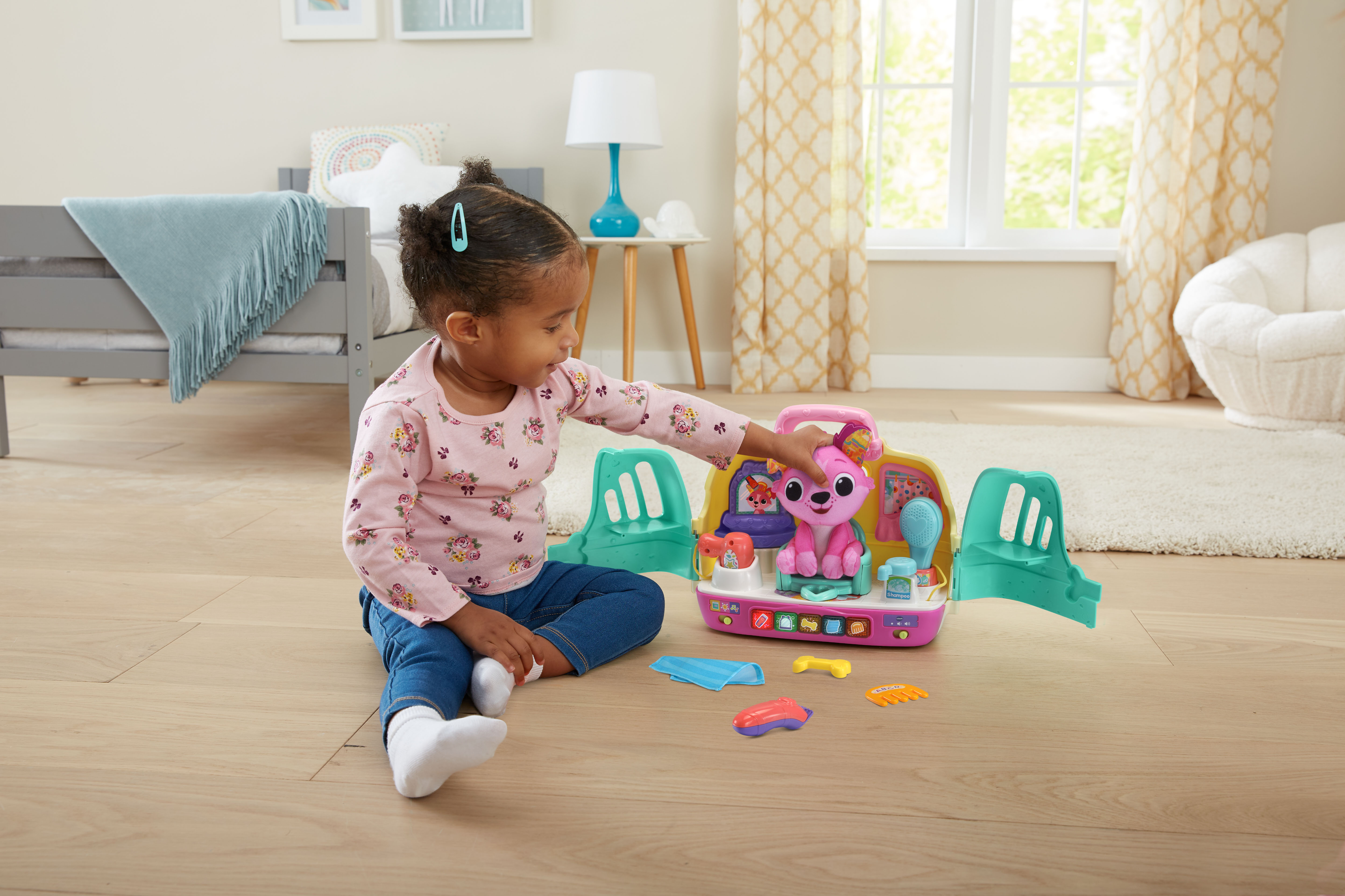 VTech® Glam & Go Puppy Salon™ & Carrier With Grooming Tools - image 2 of 8