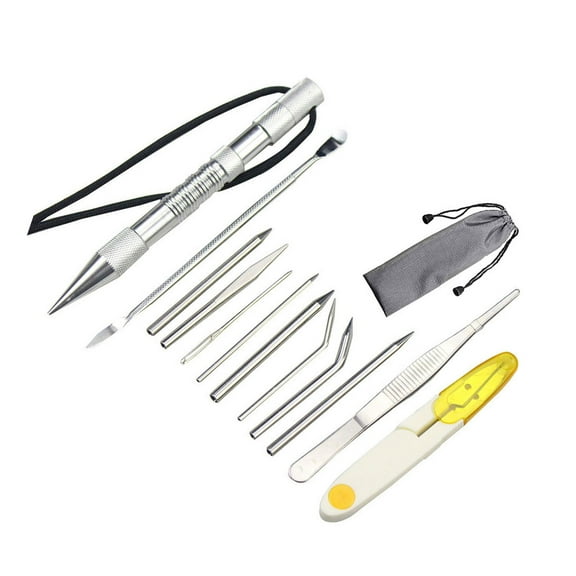 Stainless Steel Knotter Tool Set Paracord Lacing Stitching Needle Craft Maker for Leather and Paracord Crafting