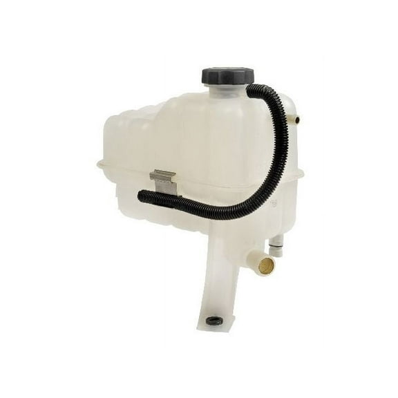 Front Radiator Coolant Overflow Expansion Tank with Cap - Compatible with 1999 - 2006 GMC Sierra 1500 2000 2001 2002 2003 2004 2005
