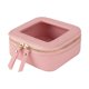 thumbnail image 1 of Pequeña bolsa de maquillaje para mujeres bolsas cosméticas portátiles con cremallera dorada Clear Teen Girl Regalo de moda Bag Multipropiors Travel Bag rosa, 1 of 10