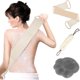 thumbnail image 1 of wonima11 Back Scrubber for Shower Exfoliating Loofah with Handle 3 Piece Body Scrubber Bath Sponge for Men and Women Shower Towel, 1 of 1