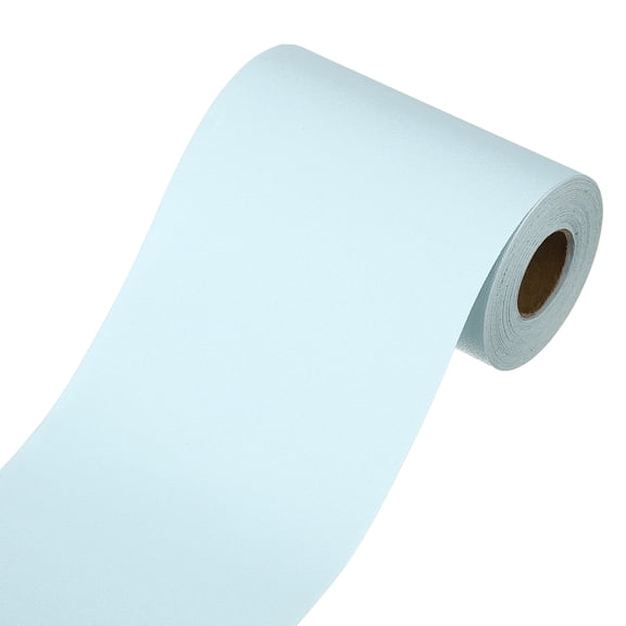 Wallpaper Border, Peel and Stick Wallpaper Borders, 3.9" x 393" Self Adhesive Mirror Frame Trim for Bedroom, Light Blue