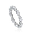 thumbnail image 2 of 1.9 TCW Solid 18 Kt White Gold SI Clarity HI Color Diamond Promise Eternity Ring, 2 of 4