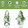 thumbnail image 6 of Bingfone Watercolor Green Leaves Dog Clothes Hoodie, Pet Winter Coat,Puppy Sweatshirts For Small Dogs Boy Girl,Suitable For All Breeds-Medium, 6 of 9